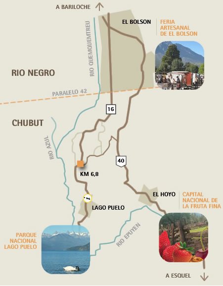cabañas en lago puelo Chubut Patagonia Argentina